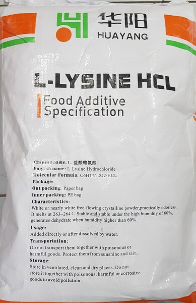 L-Lysine HCL (Food Grade) - China - Phụ Gia Thực Phẩm Nhật Thành - Công Ty TNHH Sản Xuất Xuất Nhập Khẩu Nhật Thành